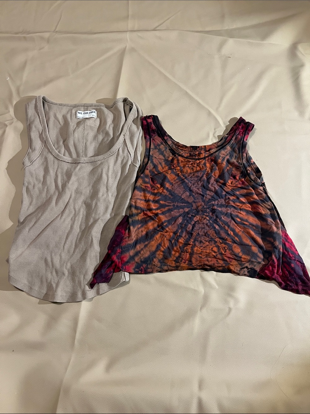 Tank bulk free people we the free vintage y2k Tie-Dye Sleeveless Swing Tank Top